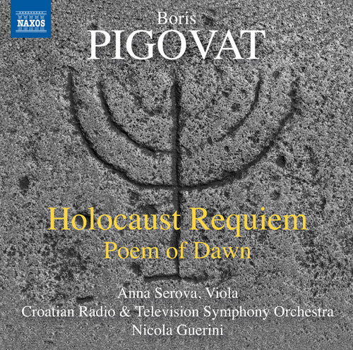 the album cover for Pigovat / Serova / Croatian Rtv Symphony Orchestra - Holocaust Requiem - Poem of Dawn