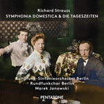 the album cover for Strauss / Berlin Radio Choir / Janowski - Symphonia Domestica - Die Tageszeiten