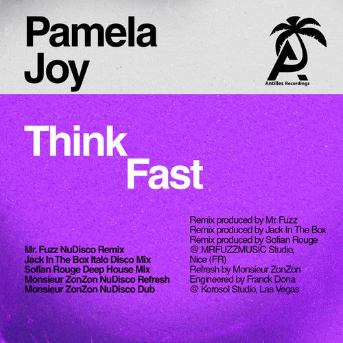 the album cover for Pamela Joy - Think Fast