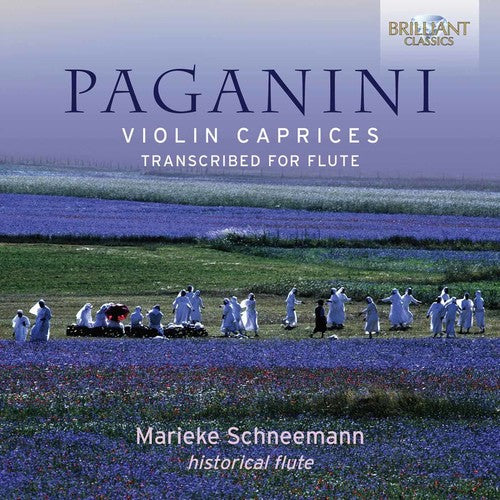 the album cover for Marieke Schneemann - Violin Caprices Transcribed for Flute