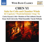 the album cover for Yi / Enyeart / Texas Tech University Wind Ensemble - Suite for Cello & Chamber Winds