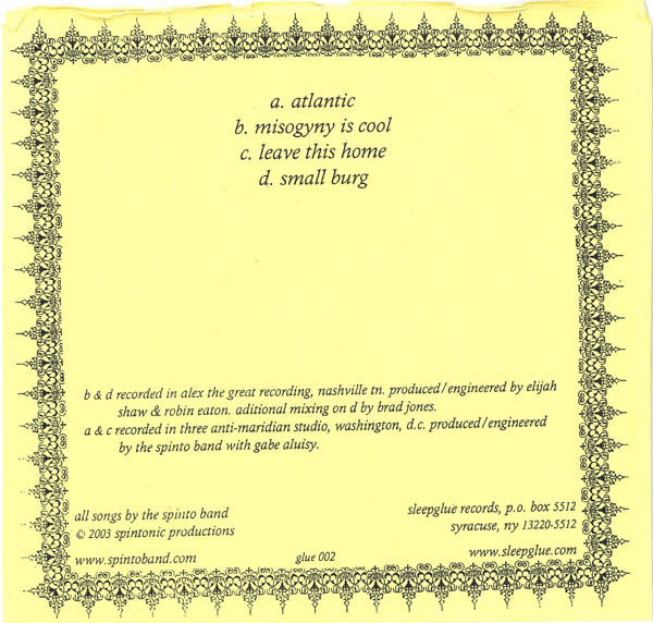 The Spinto Band : Spinto Band, The (7", Ltd)