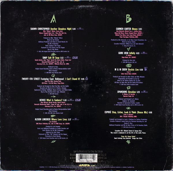 Various : Dance Now!! (Arista's Dance Collection Vol. 1) (LP, Comp)