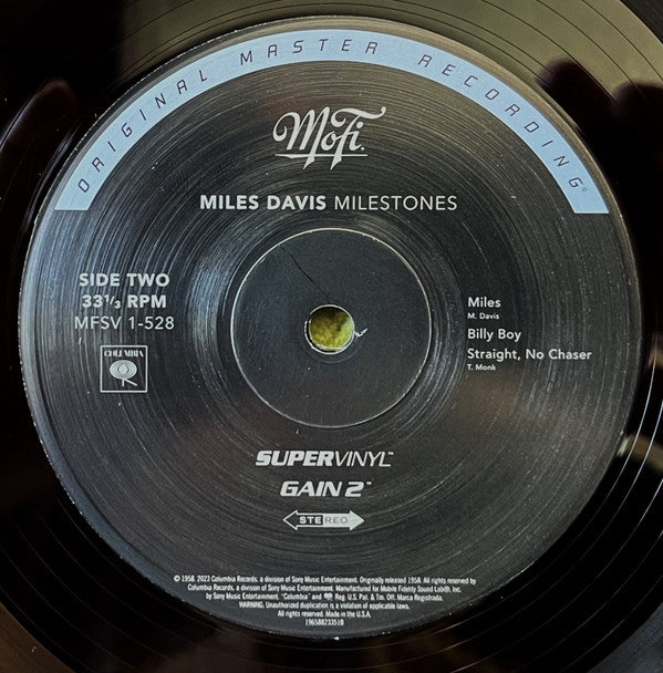 Miles Davis : Milestones (LP, Album, Num, RE, RM, S/Edition, 180)