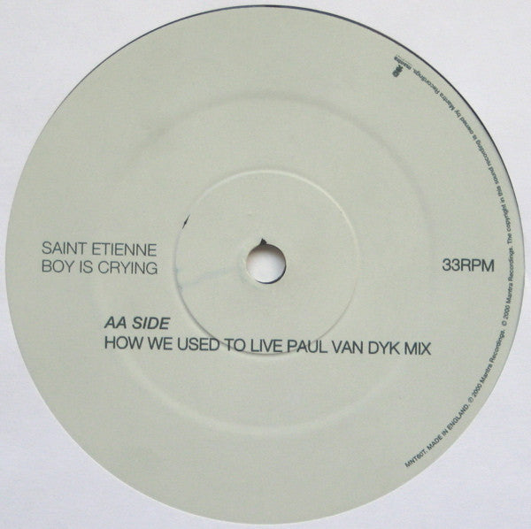 Saint Etienne : Boy Is Crying (12", Single)