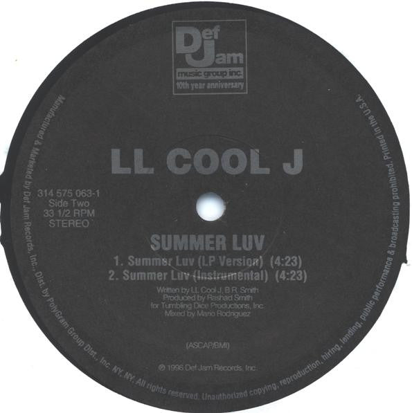 LL Cool J : Loungin (12", Single)