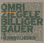 the album cover for Omri Ziegele / Wiss,Isa / Wickihalder,Jurg - So Viel Schon Hin & 15 Herbstlieder