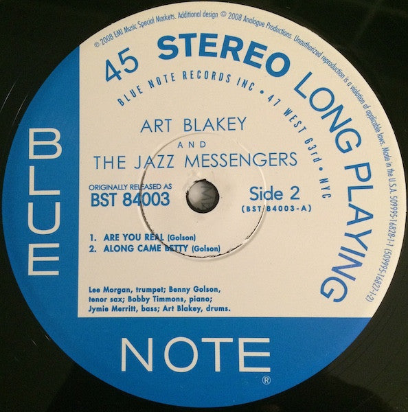 Art Blakey And The Jazz Messengers* : Moanin' (2x12", Album, Ltd, Num, RE, RM, 180)