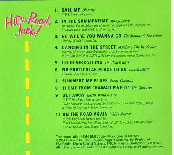 Various : Hit The Road, Jack! (CD, Comp, Promo)