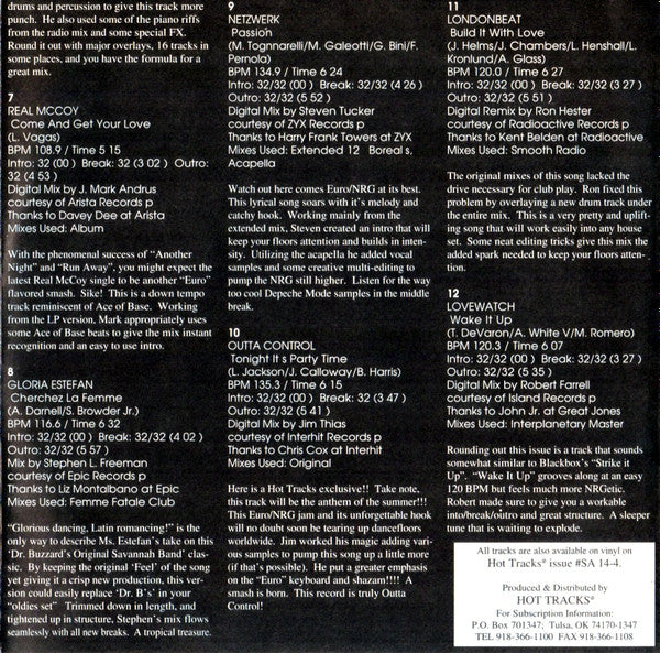 Various : Hot Tracks 14-4 (CD, Comp, Promo)