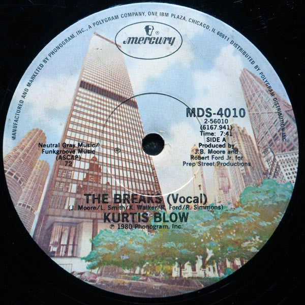 Kurtis Blow : The Breaks (12", Single, 72 )