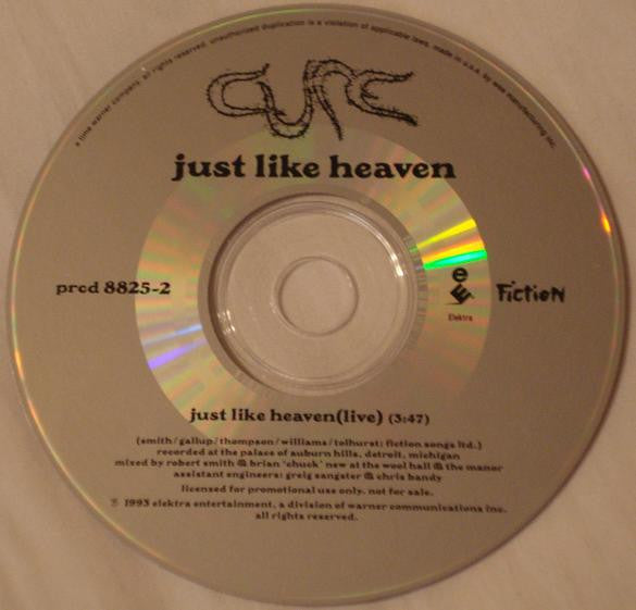 Cure* : Just Like Heaven (Live) (CD, Single, Ltd, Promo)