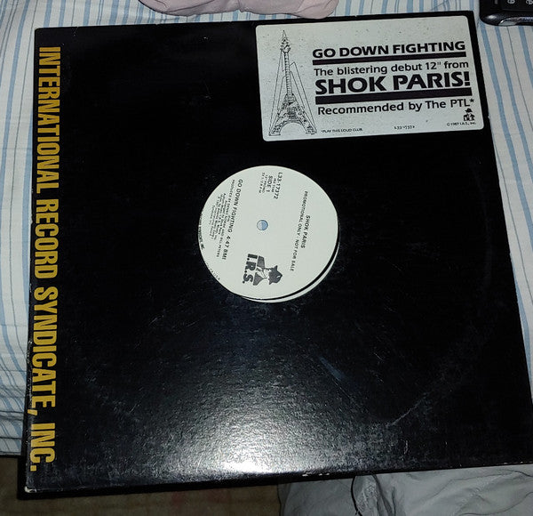 Shok Paris : Go Down Fighting (12", Single, Promo)