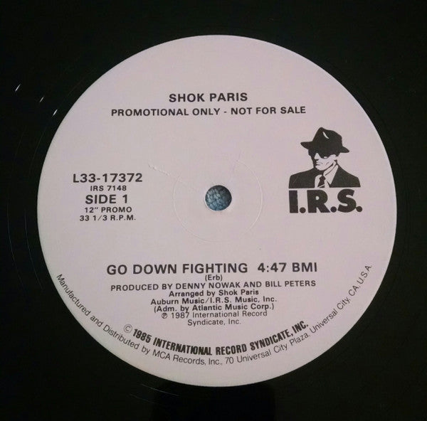 Shok Paris : Go Down Fighting (12", Single, Promo)