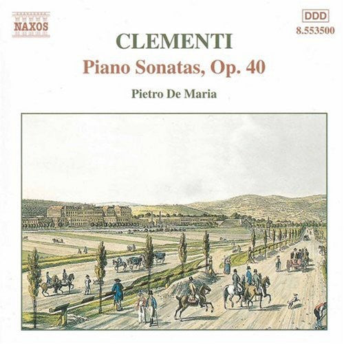 the album cover for Pietro De Maria - Pno Sonatas Op 40: Sta in G Major Op 40 #1