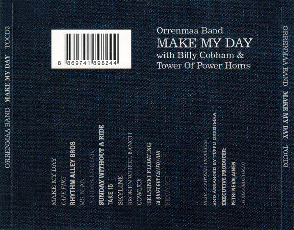 Orrenmaa Band With Billy Cobham & Tower Of Power Horns* : Make My Day (CD, Album)