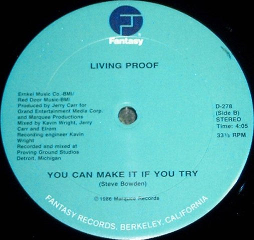 Living Proof (3) : Hold On To Your Dreams (12")