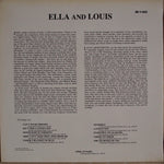 Ella Fitzgerald And Louis Armstrong : Ella And Louis (LP, Album, Mono, RE, RM, 180)