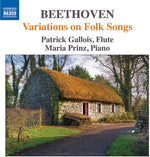the album cover for Beethoven / Gallois / Prinz - Variations on Folk Songs