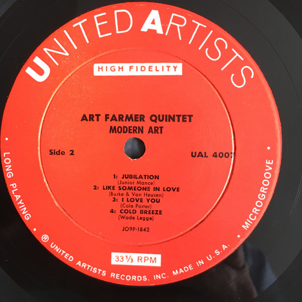 Art Farmer : Modern Art (LP, Album, Mono)
