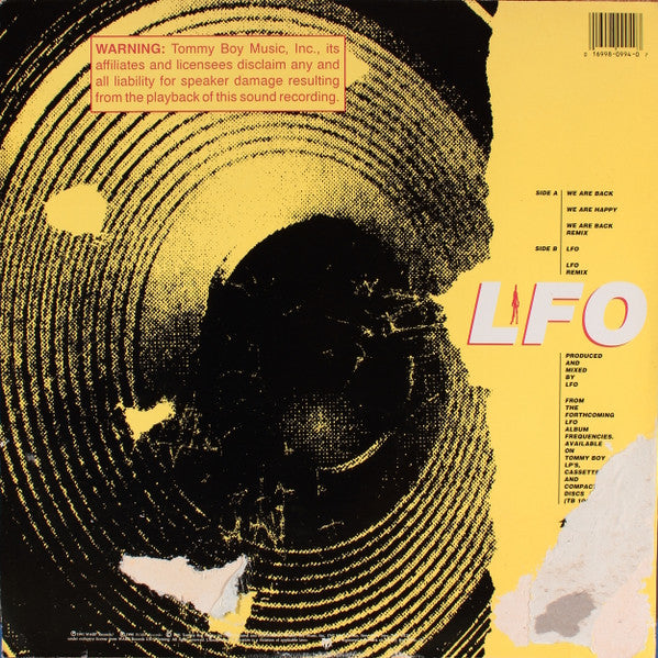 LFO : We Are Back / LFO (12", Promo, Pic)