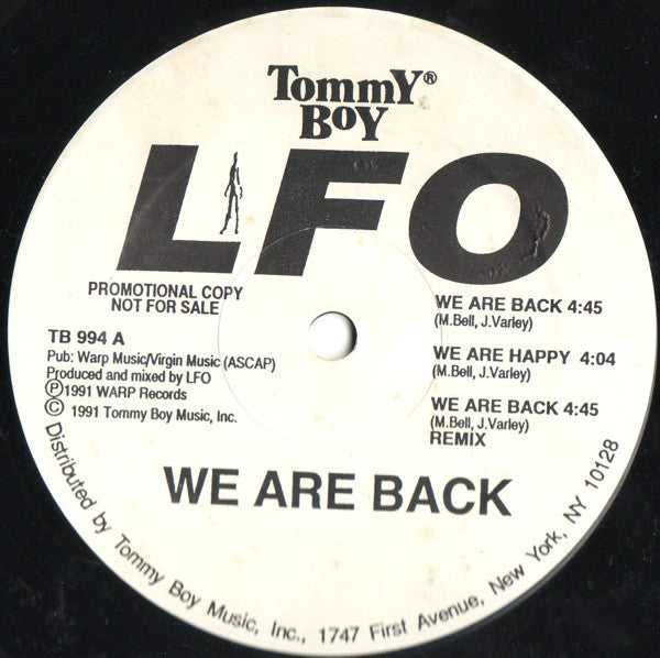 LFO : We Are Back / LFO (12", Promo, Pic)