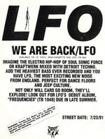 LFO : We Are Back / LFO (12", Promo, Pic)