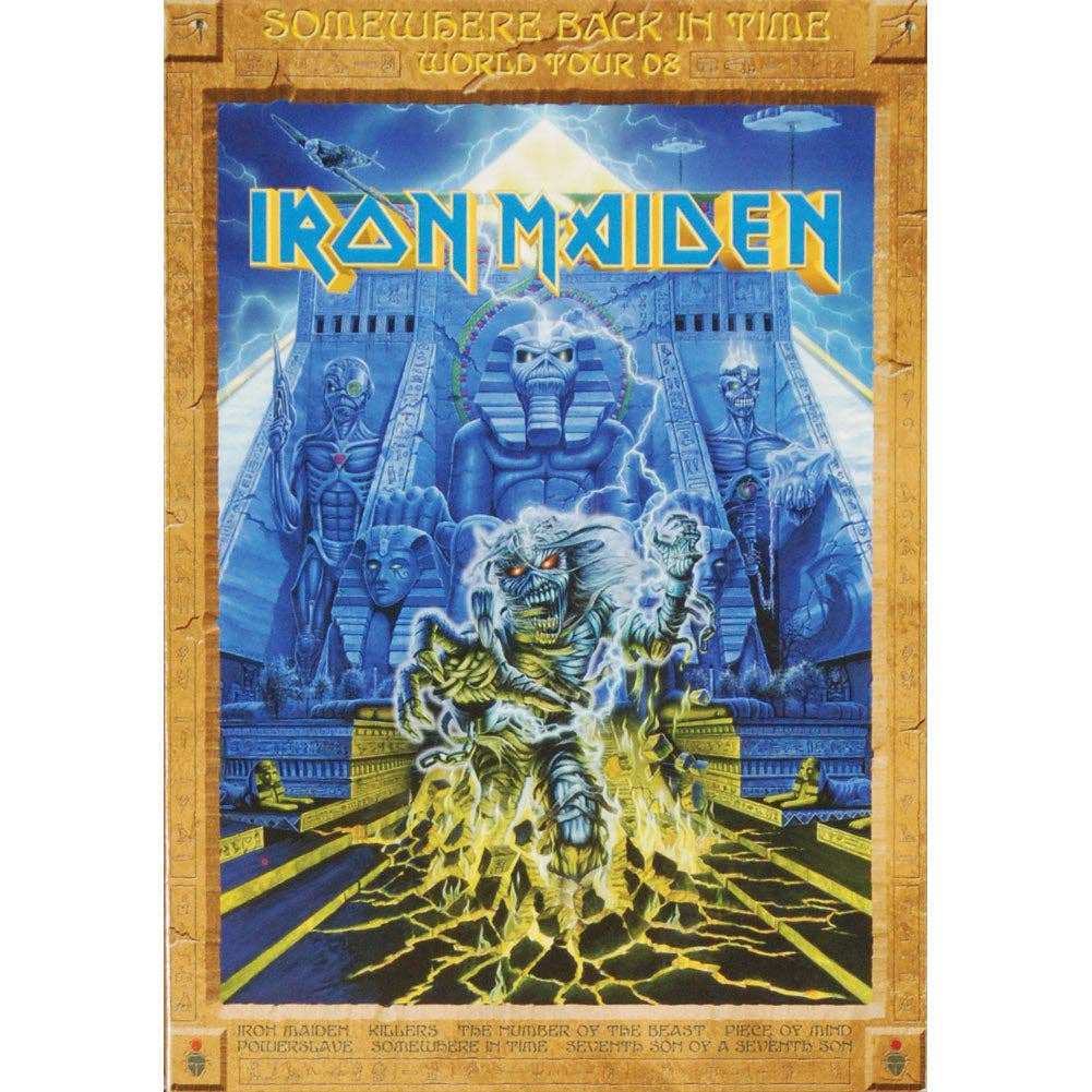 Iron Maiden Back In Time 2008 Postergram Tour Book