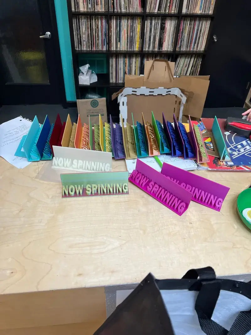 Now Spinning 3-D Printed Vinyl Displays: Multi