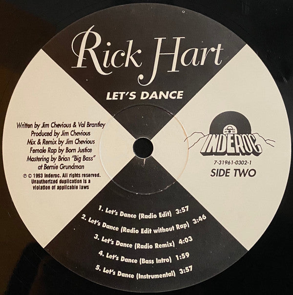 Rick Hart (3) : Let's Dance (12")