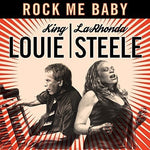 the album cover for King Louie - Rock Me Baby