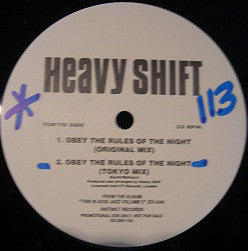 Heavy Shift* : Obey The Rules Of The Night (12", Promo)