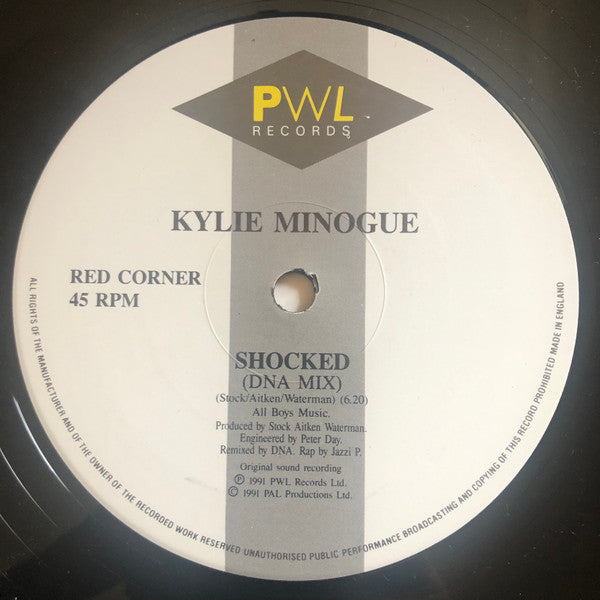 Kylie Minogue : Shocked (12", Single)