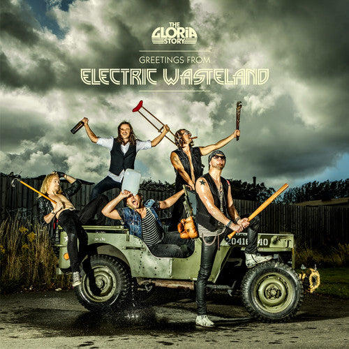 the album cover for Gloria Story - Greetings from Electric Wastelands