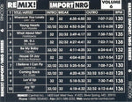 Various : Remix! Import/NRG Series Volume 6 (CD, Comp, Promo)