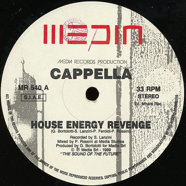 Cappella : House Energy Revenge (12")