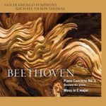 the album cover for L Beethoven / Thomas,Michael Tilson - Piano Concerto No.3 - Mass in C