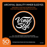 Vinyl Styl 12 Inch Archival Inner Record Sleeves - HDPE - 50 Count