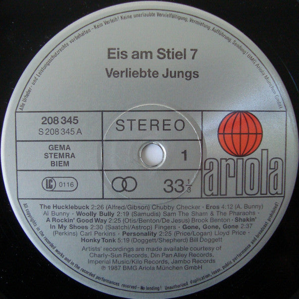 Various : Eis Am Stiel 7 - Verliebte Jungs (LP, Comp)