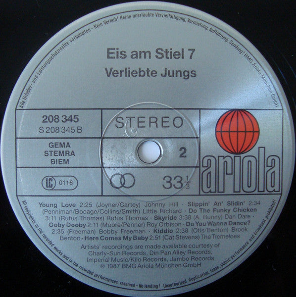 Various : Eis Am Stiel 7 - Verliebte Jungs (LP, Comp)