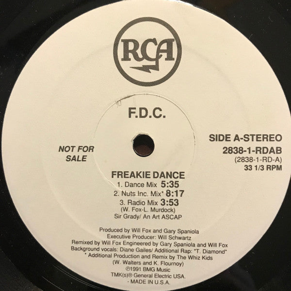 F.D.C. : Freakie Dance (12", Promo)