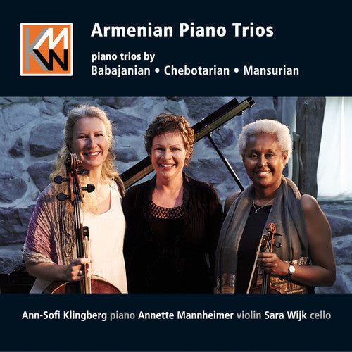 the album cover for Babajanian / Klingberg / Mannheim - Babajanian, Chebotarian & Mansurian: Armenian Piano Trios