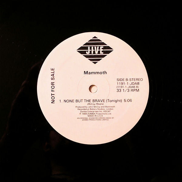 Mammoth (2) : Can't Take The Hurt (12", EP, Promo)