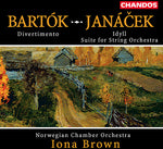 the album cover for Iona Brown - Divertimento, Idyll Suite for String Orchestra