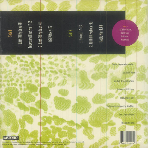 4-Way! : With All My Love 4 U (12", Promo)