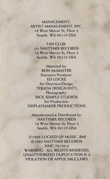 Sir Mix-A-Lot : Seminar (Cass, Album, Dol)