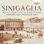 the album cover for Alessandra Génot - Sinigaglia: Music for Violin & Piano