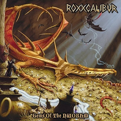 the album cover for Roxxcalibur - Gems of the Nwobhm