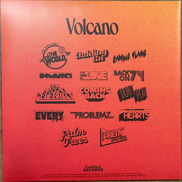 Jungle (12) : Volcano (LP, Album, Ltd, Num, RE, Ora)