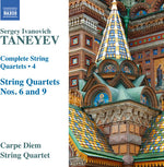 the album cover for Taneyev / Carpe Diem String Quartet - Taneyev: Complete String Quartets, Vol. 4